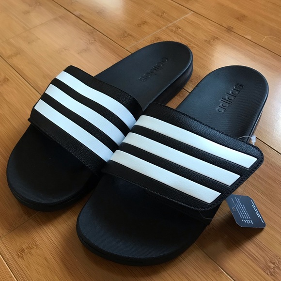 mens adidas adjustable slides